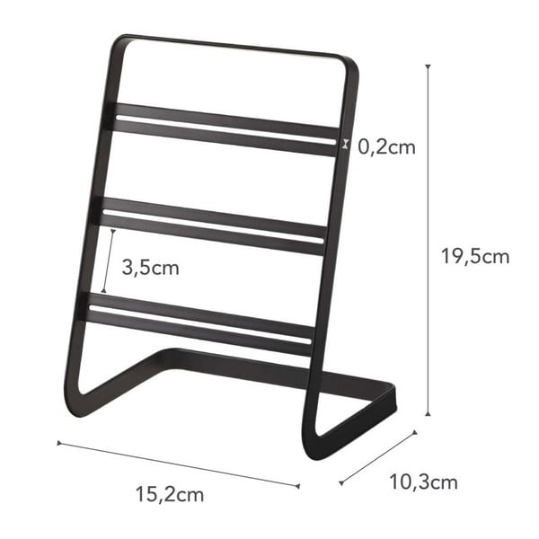 Črno stojalo za uhane YAMAZAKI Tower-image-2