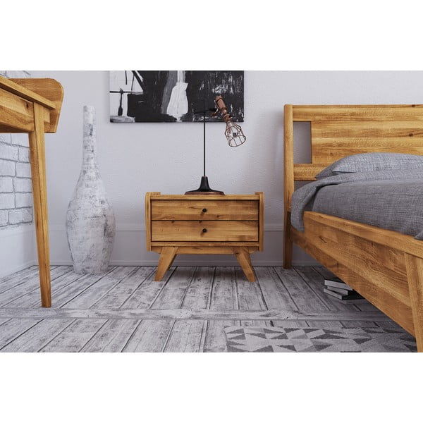 Nočna omarica iz hrastovega lesa Retro 1 - The Beds-image-1