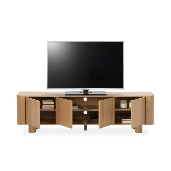 TV omarica v hrastovem dekorju v naravni barvi 180x50,5x40 cm Padoc – MOME-image-2