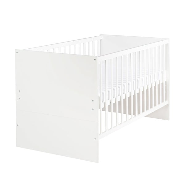 Bela otroška posteljica z nastavljivo višino 70x140 cm Anton – Roba