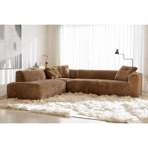 Rjava žametna kotna sedežna garnitura (levi kot) Annie – Sits-image-3