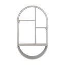 Svetlo siva večnivojska kovinska polica 35 cm Feira – House Nordic