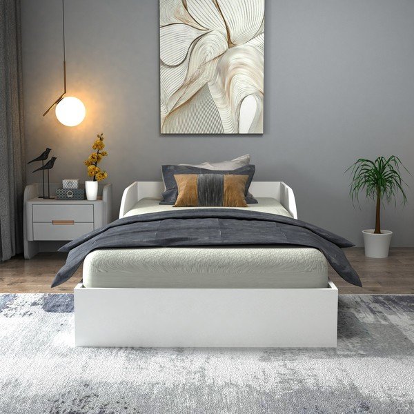 Bela postelja 90x190 cm Oya – Kalune Design-image-3