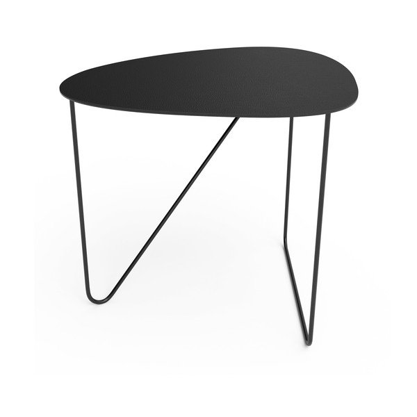 Črna kovinska klubska mizica 44x50 cm Curve L Bull – LIND DNA