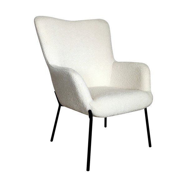 Bel fotelj iz tkanine bouclé Glasgow  – House Nordic