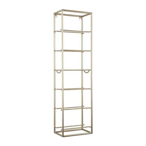 Stensko kovinsko držalo za vino v zlati barvi za 6 steklenic  Single  – PT LIVING-image-3