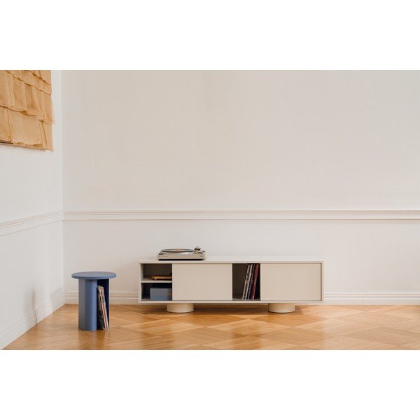 Sivo-bež TV omarica 160x48x42 cm Taro – noo.ma-image-1