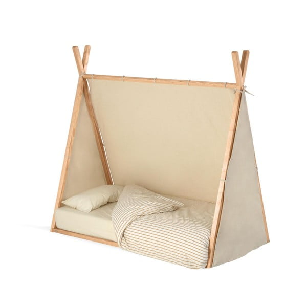 Otroška postelja v naravni barvi 70x140 cm Maralis Teepee – Kave Home-image-4