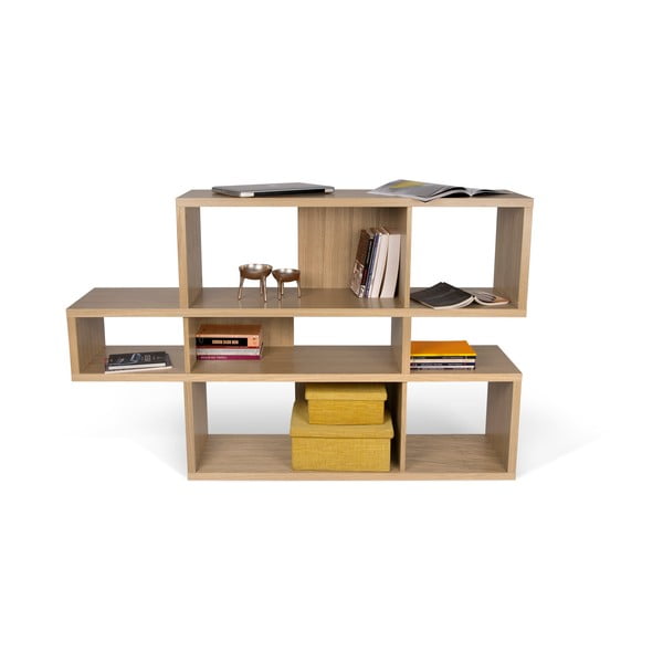 Rjava knjižna omara TemaHome London, 34 x 100 cm-image-4