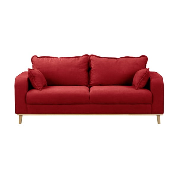Rdeča sedežna garnitura 193 cm Beata – Ropez
