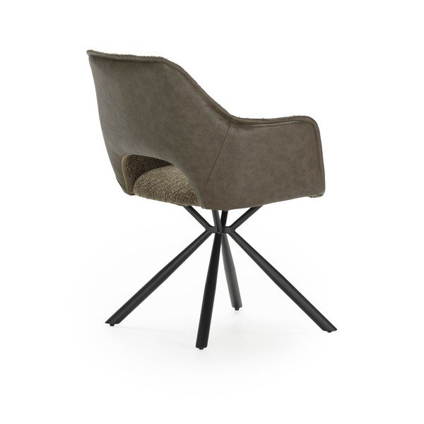 Zeleni oblazinjeni jedilni stoli v kompletu z nasloni za roke 2 ks Mariel – Marckeric-image-3