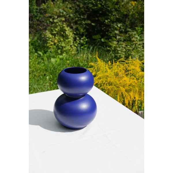 Temno modra keramična vaza (višina 36 cm) Tuga – noo.ma-image-1
