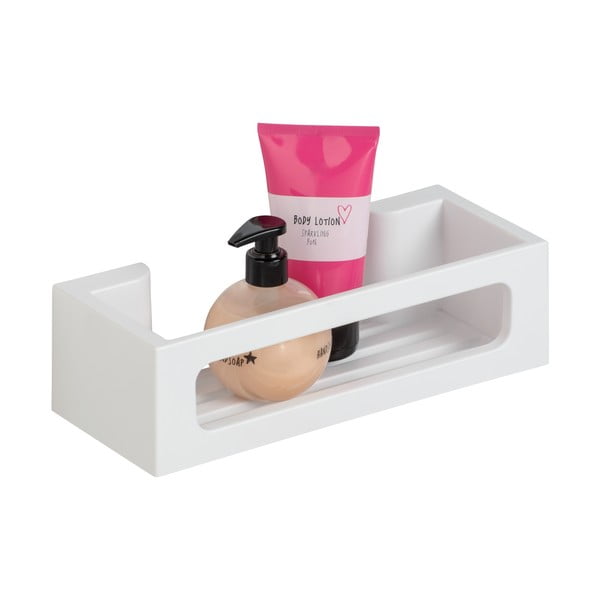 Mat bela plastična kopalniška polica s Turbo-Loc namestitvijo brez vrtanja Bralia – Wenko-image-3