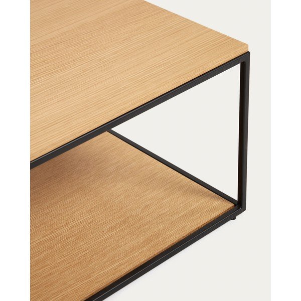 Mizica z mizno ploščo v hrastovem dekorju v naravni barvi 60x110 cm Yoana – Kave Home-image-3