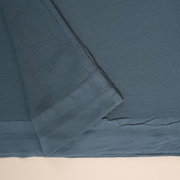 Modro bombažno pregrinjalo za zakonsko posteljo 160x220 cm Hasir - Mijolnir-image-3