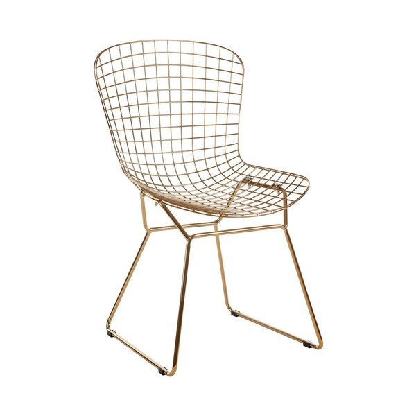 Kovinski jedilni stol v zlati barvi District – Premier Housewares