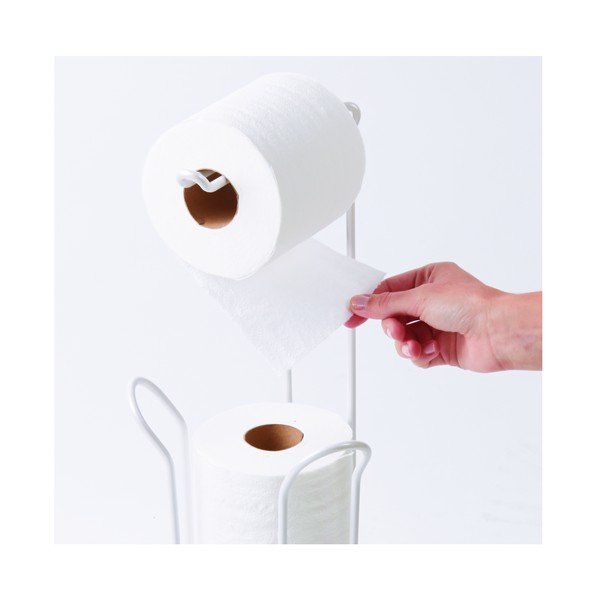 Belo jekleno stojalo za WC papir Classico – iDesign-image-1