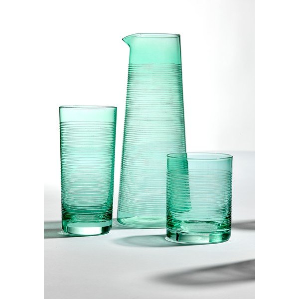 Zelena steklena karafa 1,2 l Linear - Ladelle-image-1
