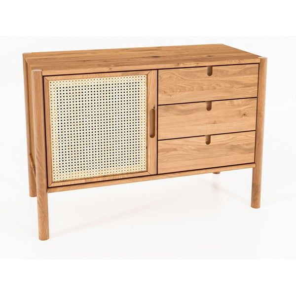 Nizka komoda iz hrastovega lesa 97x69 cm Pola - The Beds