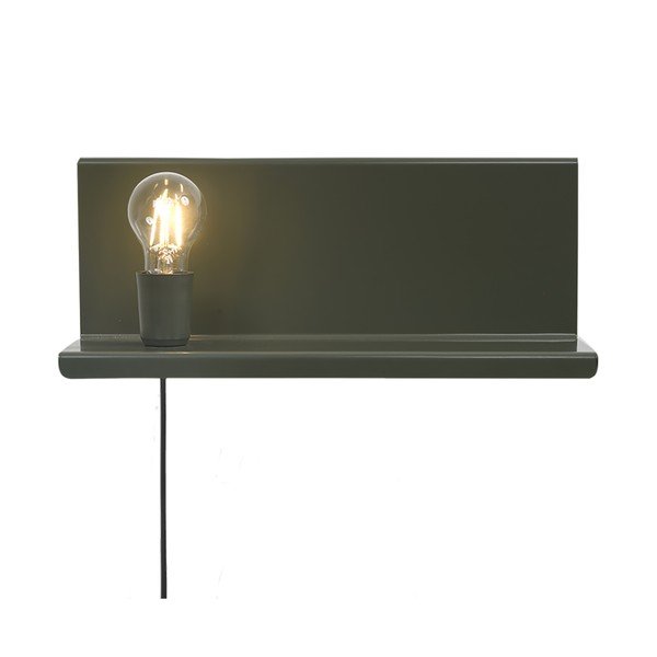 Zelena stenska svetilka s polico Homemania Decor Shelfie2-image-2