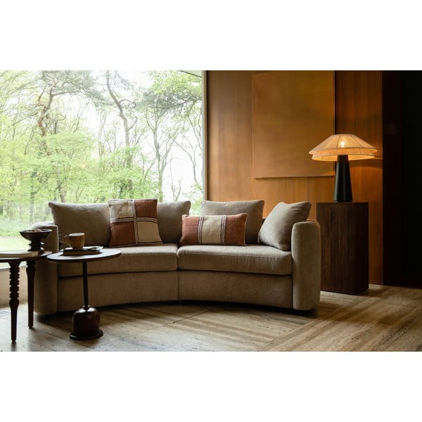 Črna/bela namizna svetilka s tekstilnim senčilom (višina 62 cm) Elon – Dutchbone-image-3