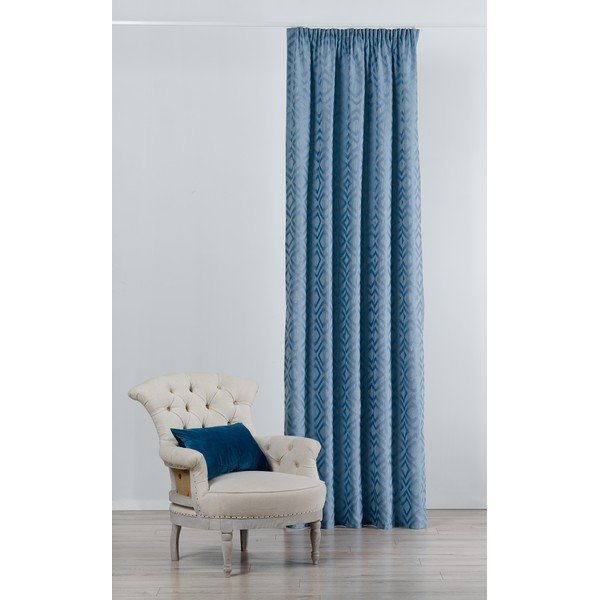 Modra zavesa 140x245 cm Giuseppe – Mendola Fabrics-image-1