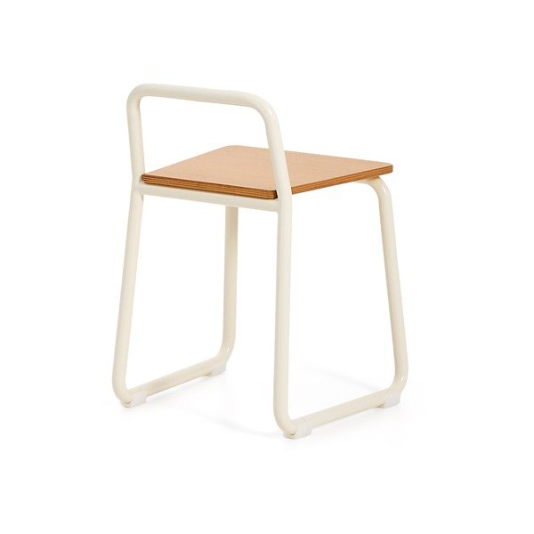 Bež kovinski otroški stol Tinn – Kave Home-image-4