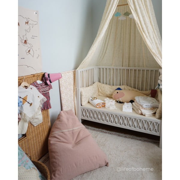 Prašno rožnata otroška vreča za sedenje Cleo Vintage Nude – Lorena Canals-image-1