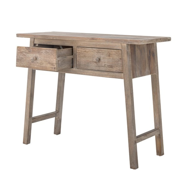 Stranska mizica iz masivnega bora v naravni barvi 40x100 cm Camden – Bloomingville-image-3