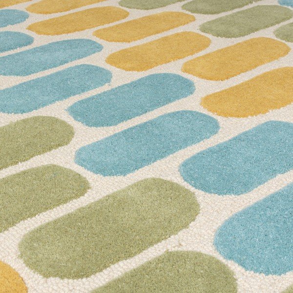 Rumeno-zelena volnena preproga Flair Rugs Fossil, 160 x 230 cm-image-2