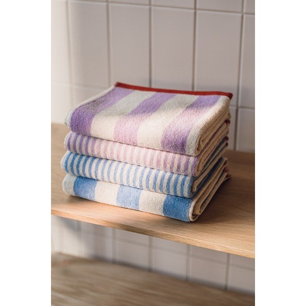 Rjava/kremno bela frotirna bombažna brisača 50x80 cm Gobo – noo.ma-image-1