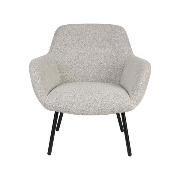 Bel fotelj iz tkanine bouclé Dude – White Label-image-2