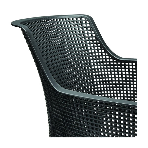 Temno siv plastičen vrtni stol Elisa – Keter-image-3