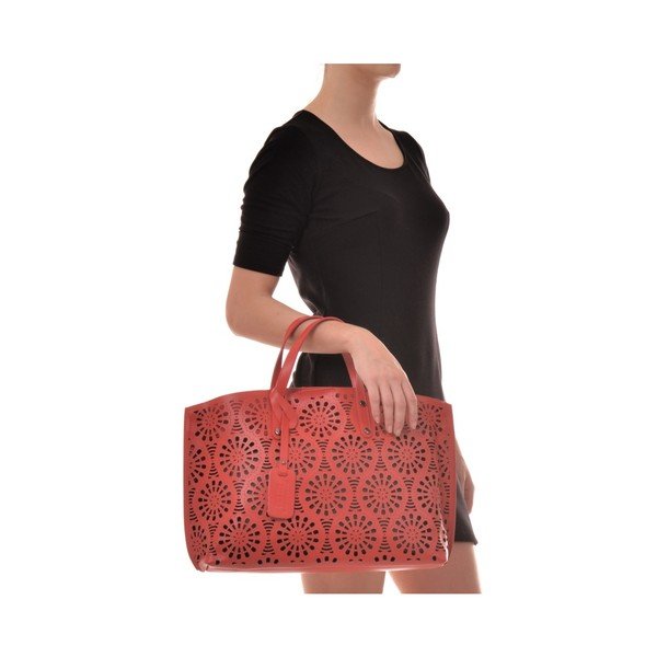 Rdeča usnjena torbica Mangotti Torbe Lulia-image-3