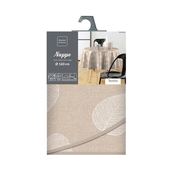 Povoščen namizni prt ø 160 cm Feuillys – douceur d'intérieur-image-4
