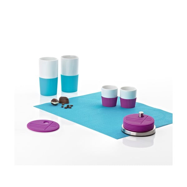 Namizni servis, 2 kosa, vijolična-image-2