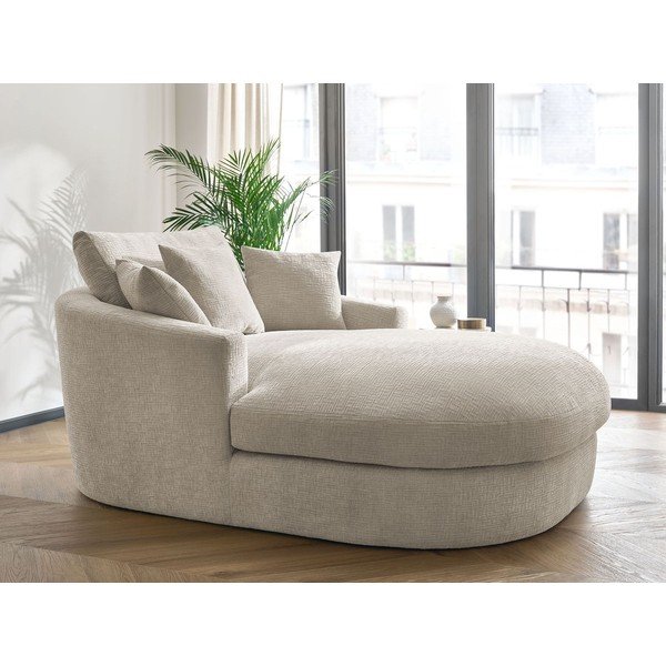 Bež fotelj iz šenilje Belem – Bobochic Paris-image-1