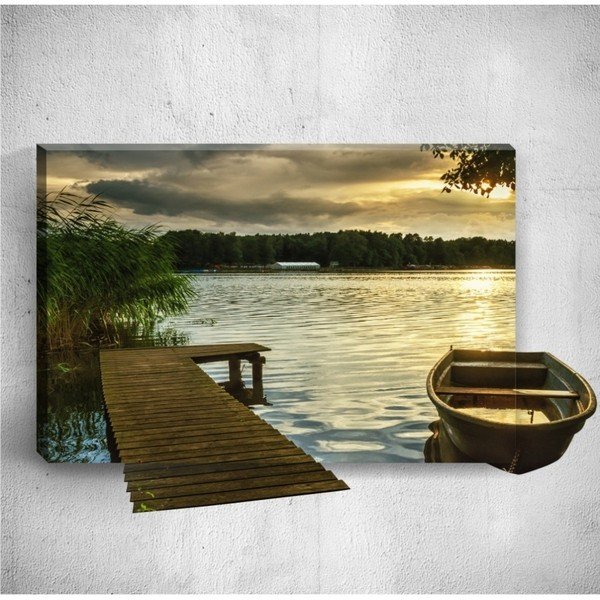 3D stenska slika Mosticx Dock, 40 x 60 cm