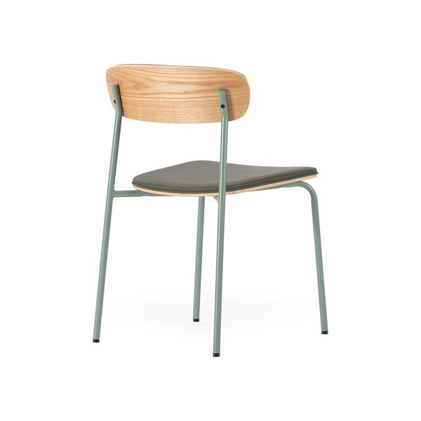 Temno zeleni oblazinjeni jedilni stoli v kompletu z možnostjo nalaganja 2 ks Saula – Marckeric-image-4