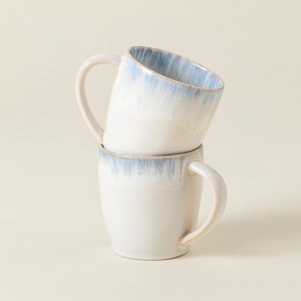 Bela/svetlo modra lončena skodelica 440 ml Brisa – Costa Nova-image-1
