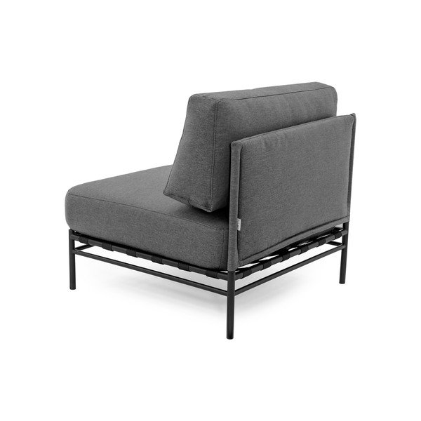 Temno siv modul vrtne sedežne garniture (sredinski modul) Dandy – Sit Sit-image-4