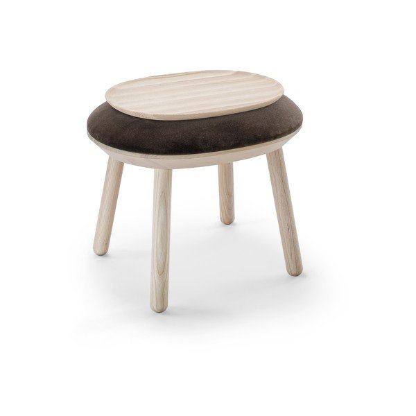 Rjav žameten tabure EMKO Naïve-image-3