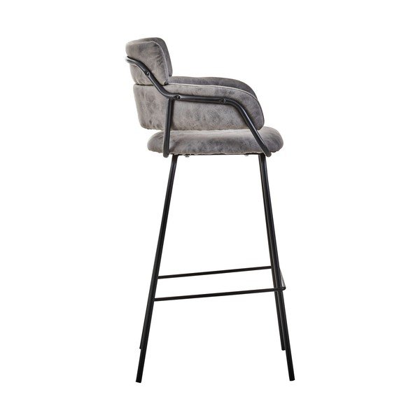 Črn/siv oblazinjen barski stol Tamzin – Premier Housewares-image-4