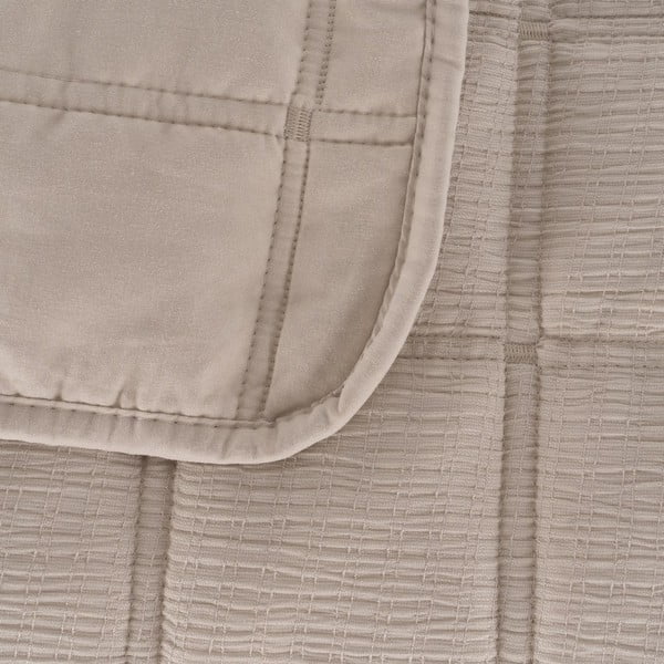 Bež prešito pregrinjalo 230x280 cm – Ixia-image-1