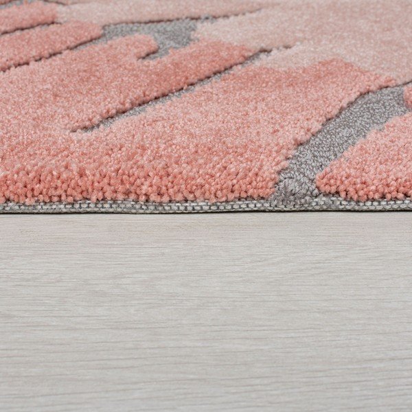 Roza-rumena preproga Flair Rugs Woodgrain, 120 x 170 cm-image-3