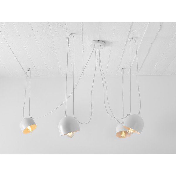 Bela četverna viseča svetilka CustomForm Popo-image-4