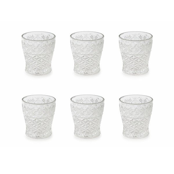 Komplet 6 kozarcev Villa d'Este Crystal Prisma, 260 ml