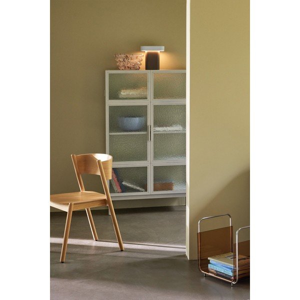 Bela kovinska vitrina 92x151 cm Plex – Hübsch-image-1