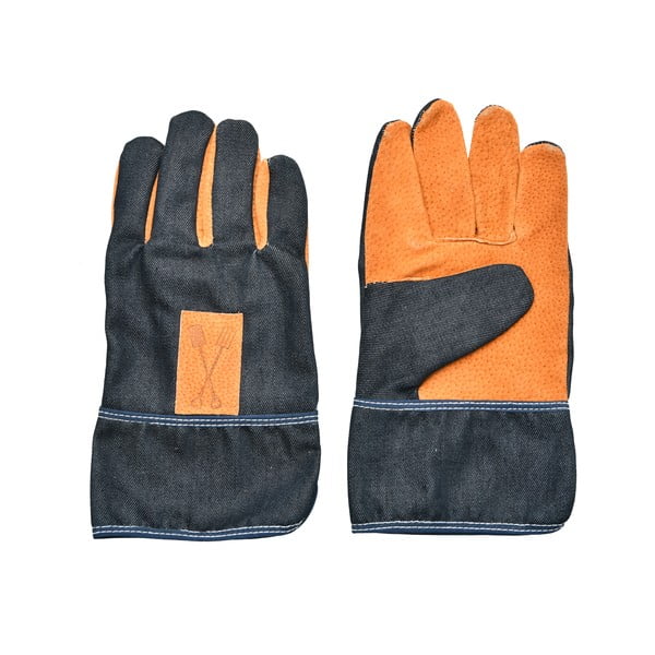 Modro-oranžne vrtnarske rokavice Esschert Design Denim-image-3