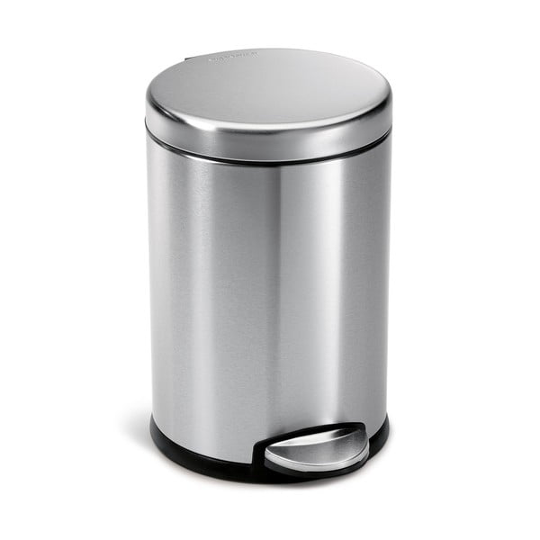 Jekleni koš za odpadke s pedalom 4,5 l - simplehuman